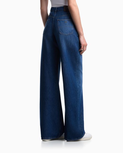 Emporio Armani Blue J8B Relaxed-Fit Jeans
