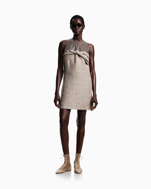 armani linen dress Armani Exchange