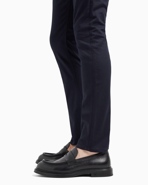 Pantalones J06 Slim Fit De Sarga Elástica Emporio Armani de hombre de color Blue