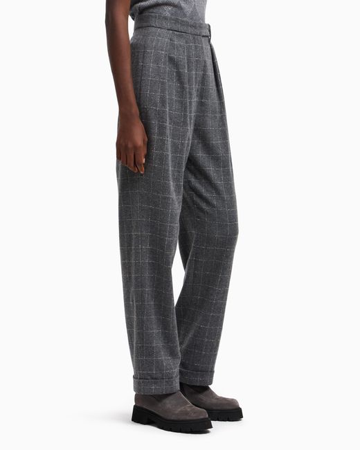 Pantaloni Con Pinces di Emporio Armani in Gray