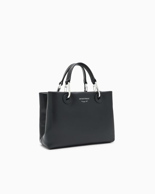 Emporio Armani Black Myea Kleiner Shopper Aus Nappaleder