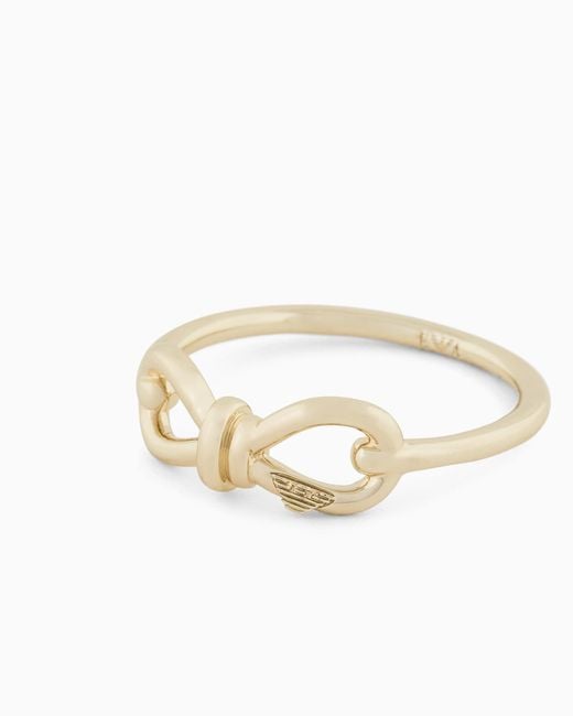 Emporio Armani White Ribbon Ring