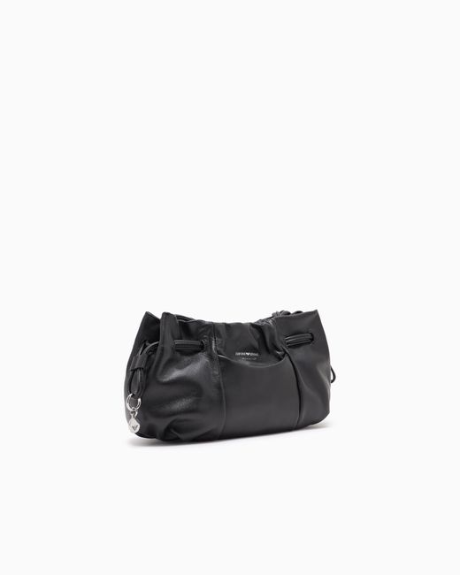 Borsa A Tracolla Piccola Con Coulisse di Emporio Armani in Black