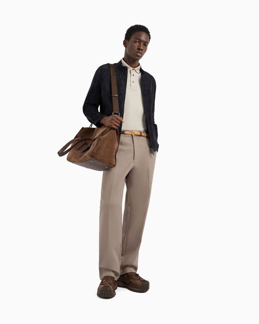 Emporio Armani Natural Canvas Chinos for men