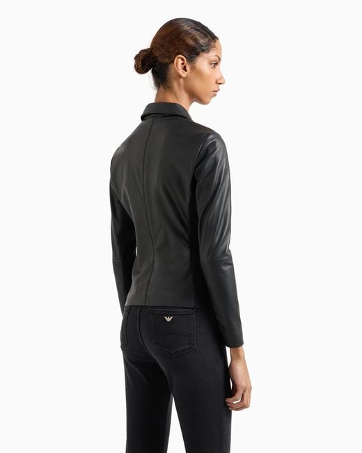 Emporio Armani Black Jersey Insert Jacket