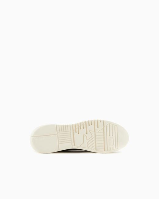 Emporio Armani Black Sneaker With Knurled Soles for men