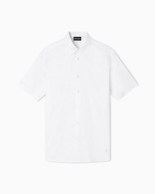 Emporio Armani White Short-Sleeved Shirt for men
