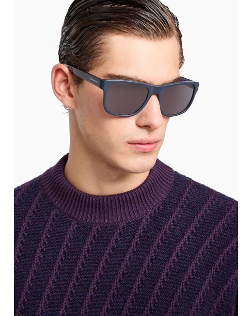 Emporio Armani Blue Pillow Sunglasses for men