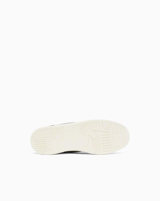 Emporio Armani Blue Cordura Sneakers With Suede Details for men