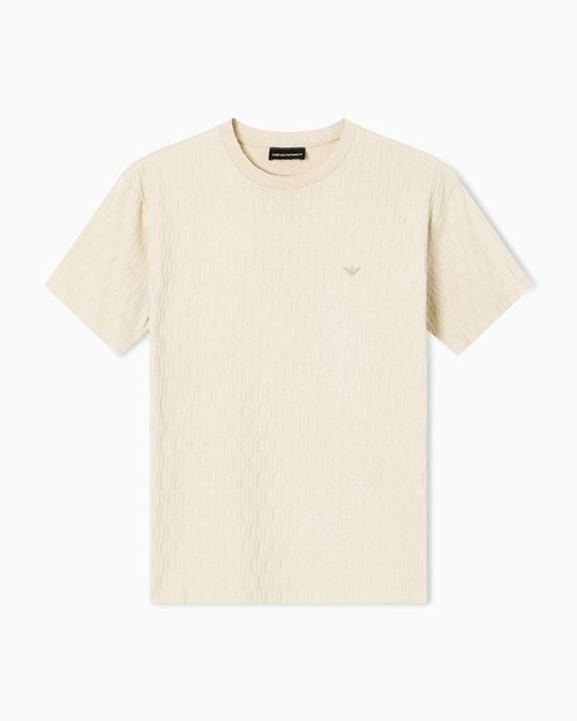 Emporio Armani Natural Jacquard Jersey Jumper for men