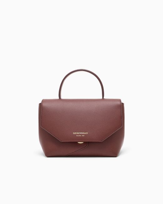 Emporio Armani Purple 1981 Leather Mini Bag