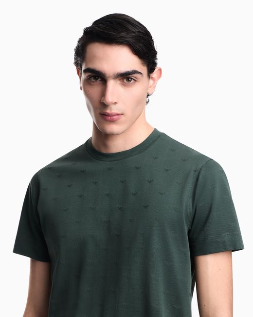 Emporio Armani Green Slim-Fit T-Shirt for men