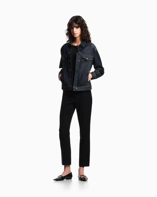 Emporio Armani Blue Rinsed Denim Jacket