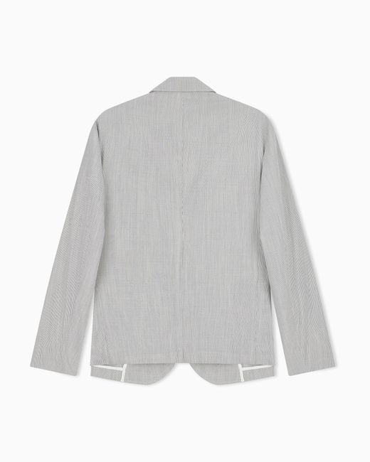 Emporio Armani Gray Unlined Blazer for men