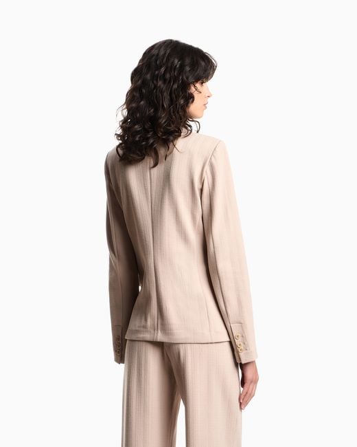 Giacca Monopetto di Emporio Armani in Natural