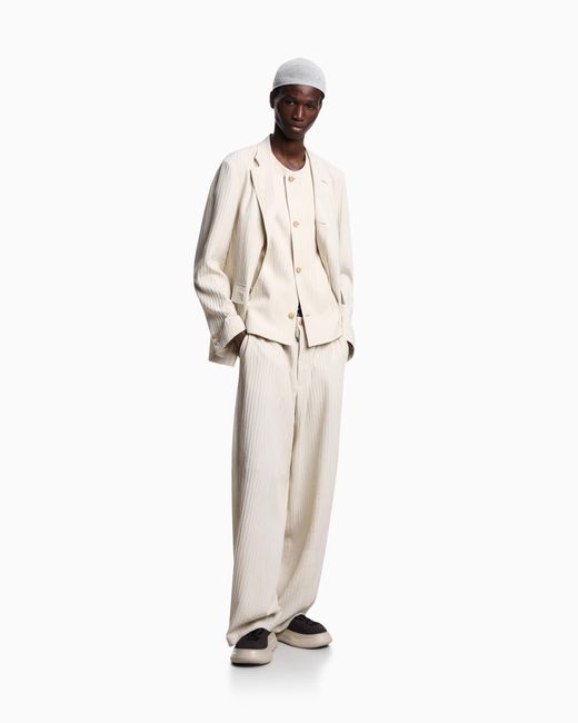 Emporio Armani Natural Single-Breasted Jacket for men