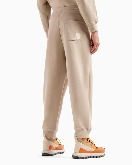 Emporio Armani Natural Jersey Drawstring Joggers for men