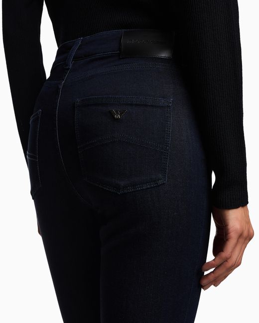 Emporio Armani Blue High Waisted Jeans