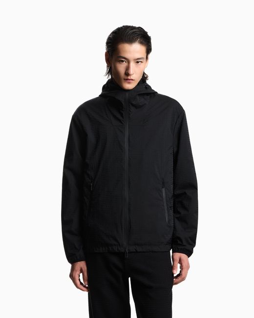 Emporio Armani Black Water-Repellent Blouson for men
