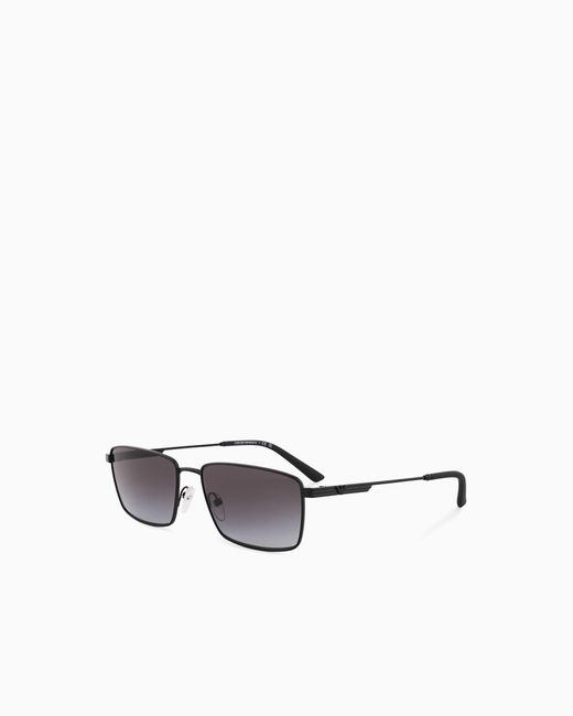 Emporio Armani Metallic Rectangular Sunglasses for men