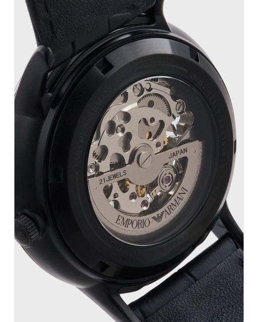 Emporio Armani automatic blue watch ARS3400 | Watchmarket.gr