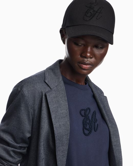 Emporio Armani Black Baseball Hat