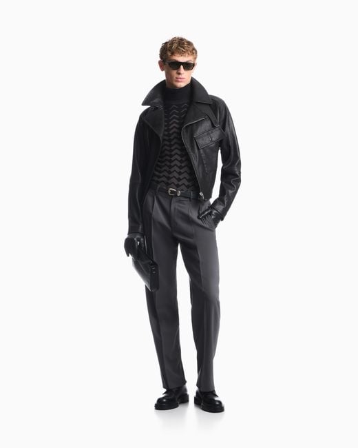 Emporio Armani Gray Trousers for men