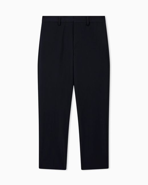 Emporio Armani Blue Comfort Cotton Chinos for men