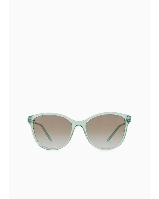 Emporio Armani Green Cat-eye Sunglasses