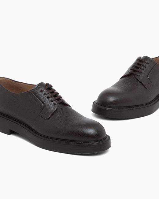 Emporio Armani White Lace-Up Shoes for men