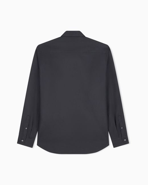 Emporio Armani Blue Regular Fit Shirt for men