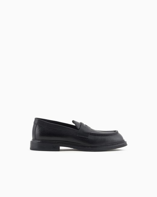 Emporio Armani White Slip-On Loafer for men