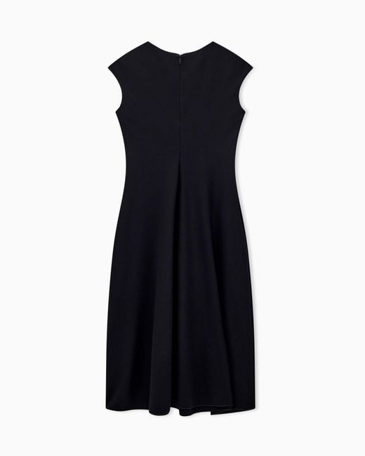 Emporio Armani Black Sleeveless A-Line Dress