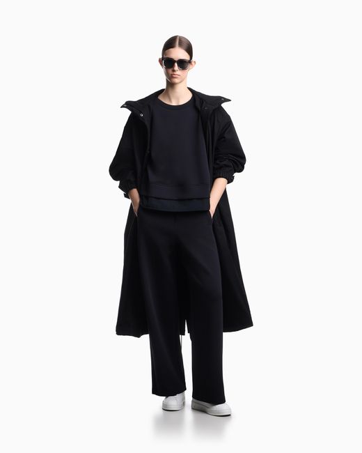 Emporio Armani Blue Travel Essentialss Double-Jersey Trousers