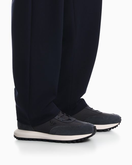 Emporio Armani White Low-Top Sneakers for men
