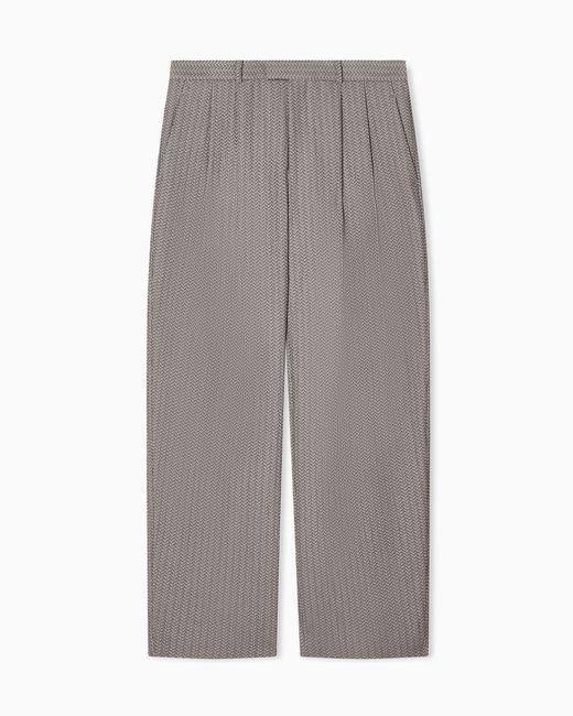 Emporio Armani Gray Trousers for men