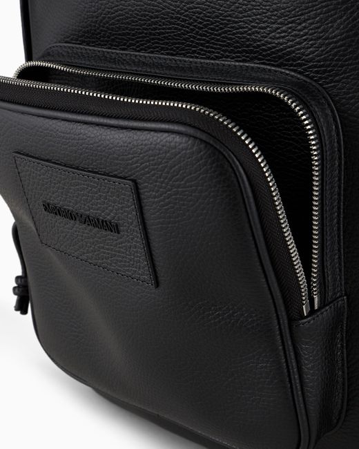 Zaino Roundshape di Emporio Armani in Black da Uomo
