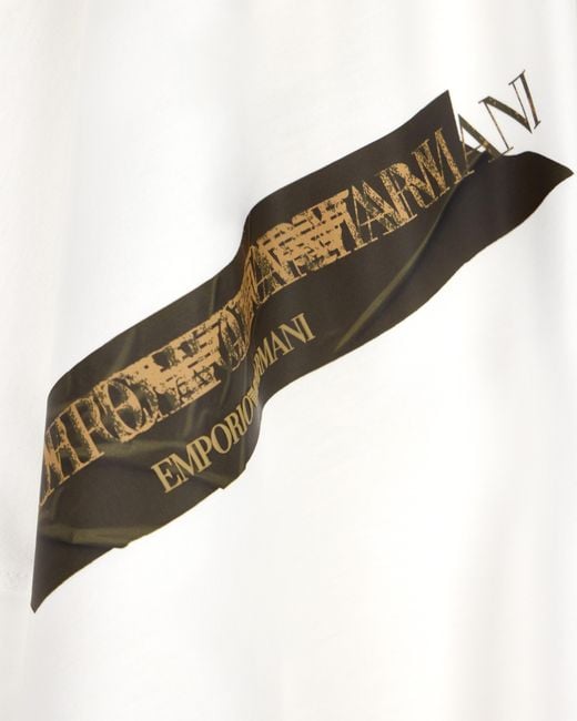 Emporio Armani White Jersey T-Shirt for men