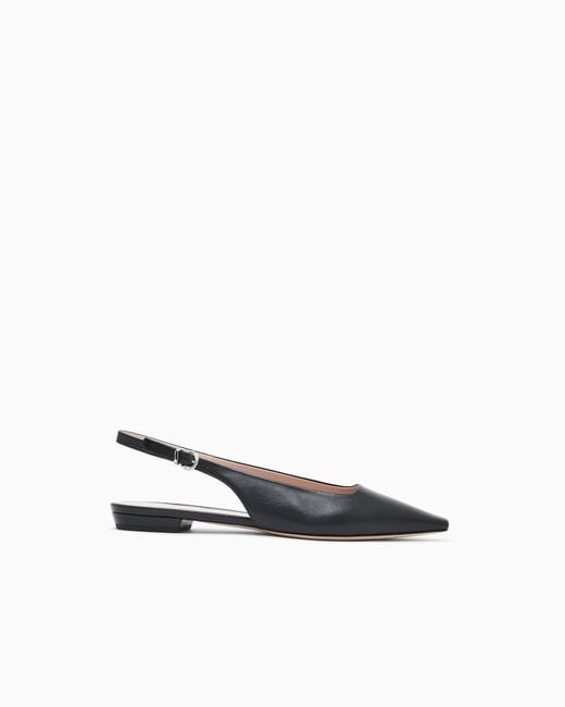 Emporio Armani White Ballet Flat