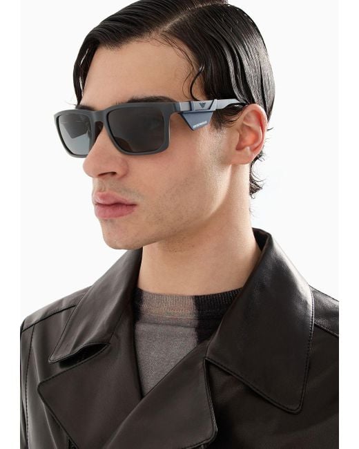 Gafas De Sol Rectangulares Emporio Armani de hombre de color Gray