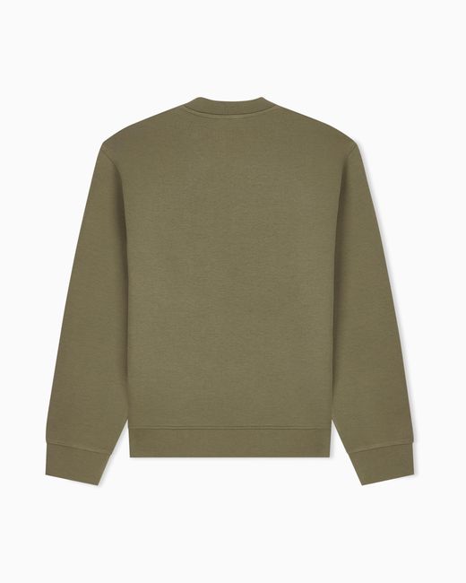 Emporio Armani Green Sweatshirt Essential for men