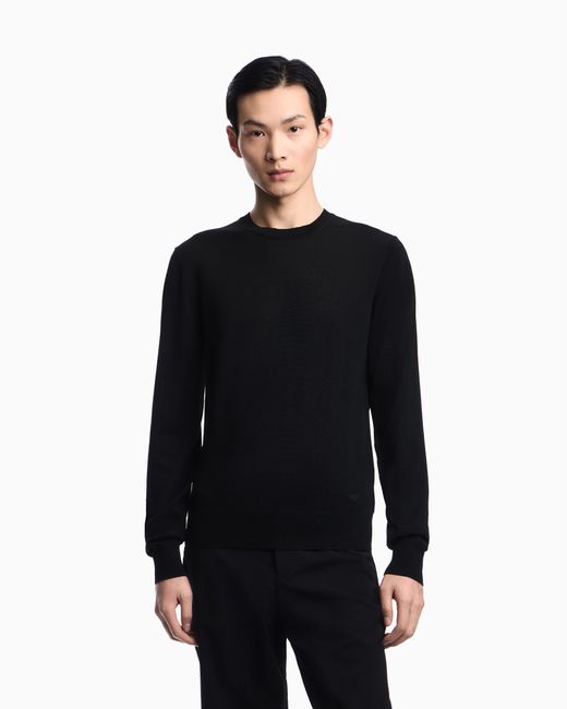 Emporio Armani Black Pullover Essential for men