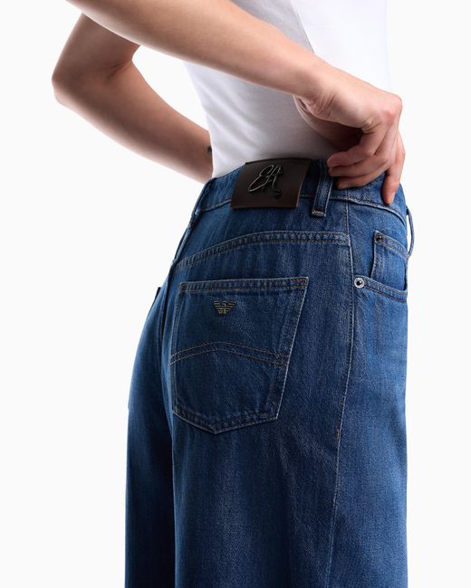 Emporio Armani Blue J8B Relaxed-Fit Jeans