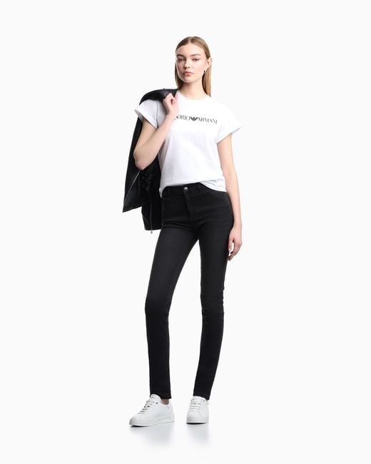 Emporio Armani White Logo T-Shirt Essential