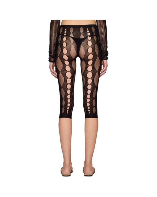 Rui Black Semi-Sheer Leggings