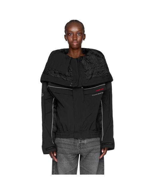Martine Rose Black Reverse Sports Jacket