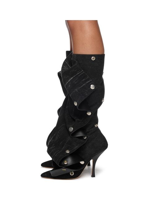 Y. Project Black Snap Boots