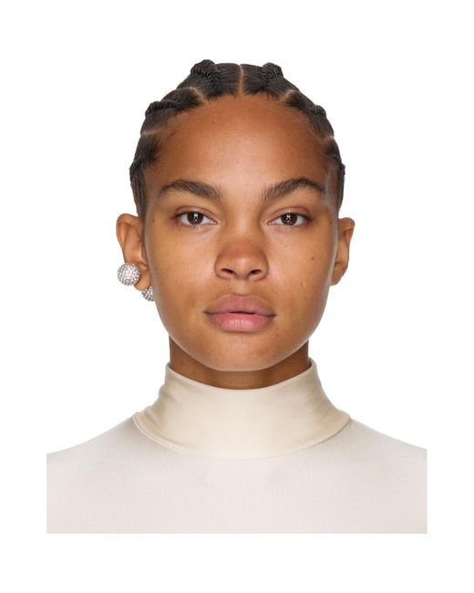 Coperni Metallic Crystal-Embellished Atom Earring