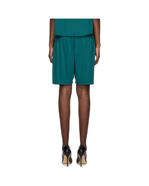 Martine Rose Green Double Football Shorts