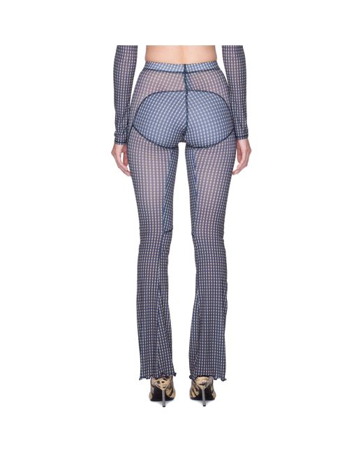 KNWLS Blue Halcyon Mini Check Leggings